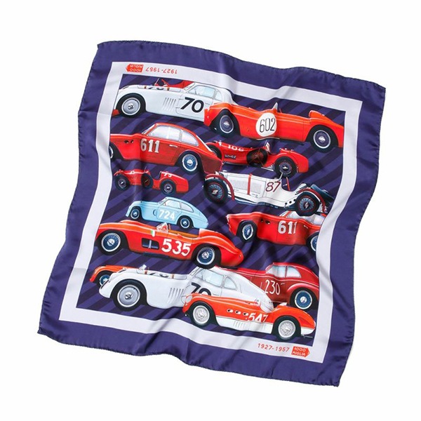 Mille Miglia ミッレミリア クラシックカー シルクスカーフ｜ラテン車