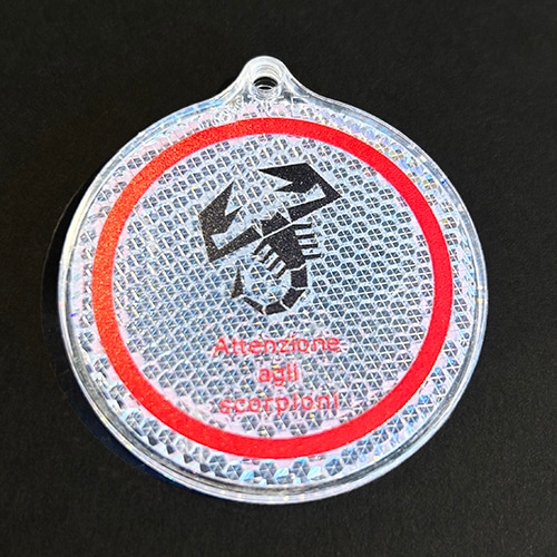 ABARTH 純正 リフレクターキーホルダー｜ラテン車の雑貨とパーツ通販