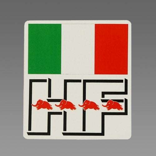 イタリア国旗 HF ステッカー｜ラテン車の雑貨とパーツ通販 FLATOUT