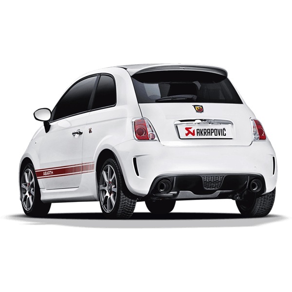 AKRAPOVIC ����åץ���饤��ʥ��ƥ�쥹�� ABARTH 500 ���꡼��3 ǯ����2008-2017ǯ