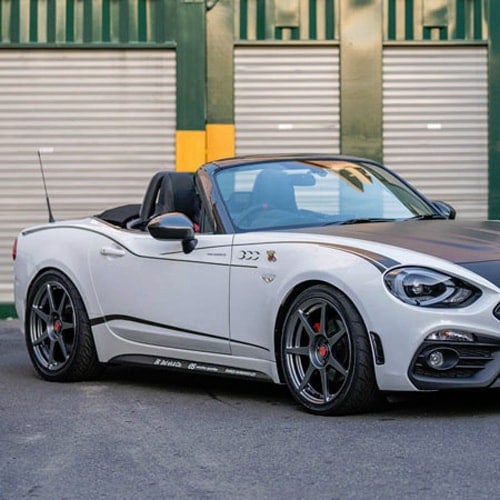 124spider 純正ダンパー + THREEHUNDREDロワスプリング THREEHUNDRED ABARTH 124 Spider ロワリングスプリング｜ラテン車の