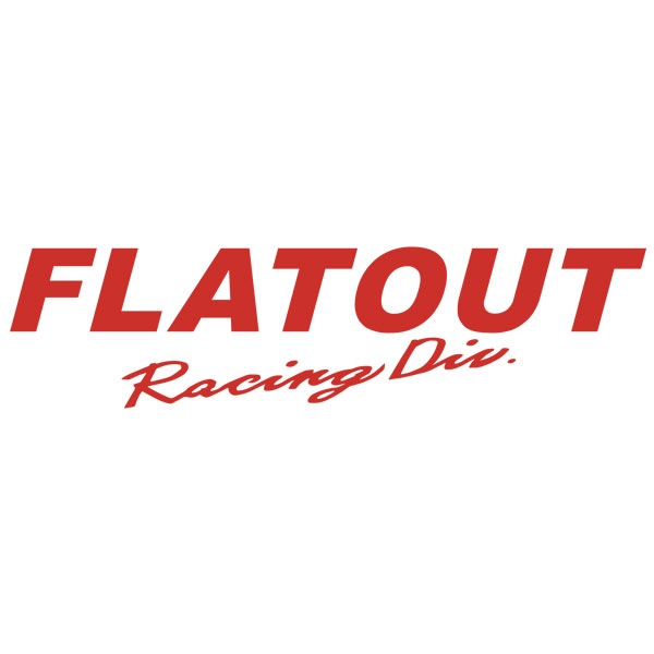 FLATOUT Racing Div �ڤ�ʸ�����ƥå�����64mm��250mm��