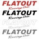 FLATOUT Racing Div �ڤ�ʸ�����ƥå�����64mm��250mm��
