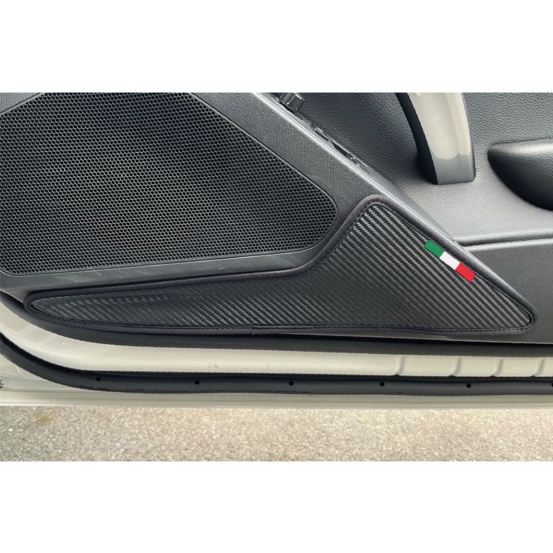 core OBJ カーボントーンドアキックガード for ABARTH 124