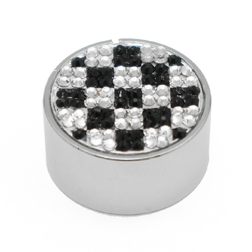 スワロフスキー ナンバープレートキャップ 【チェッカーフラッグ