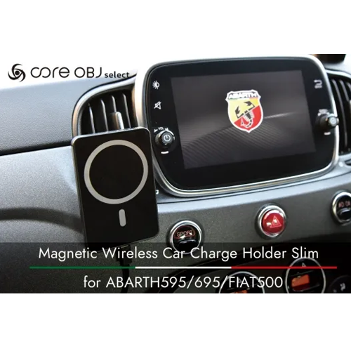 core OBJ ABARTH595/695/FIAT500 ワイヤレス充電器付スマートフォン