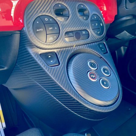 THREEHUNDRED ABARTH 500/595 マットカーボンシフトコンソールパネル
