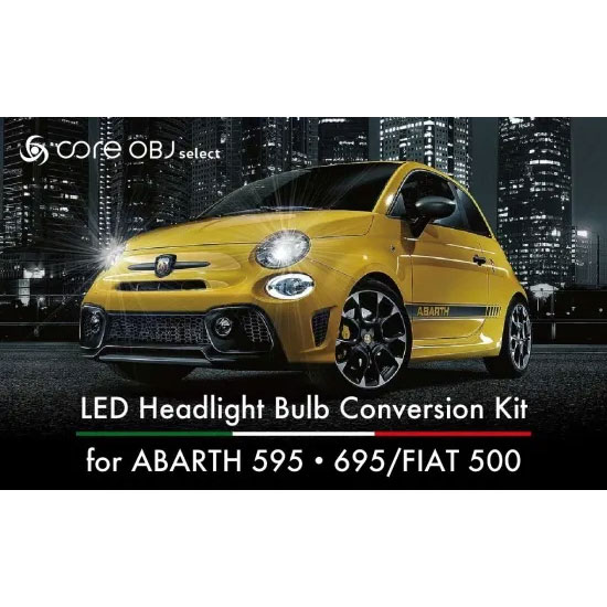 core OBJ select LED �إåɥ饤�ȥХ�� ����С�����󥭥å� �ڽ����ޥ����ե쥯���� �ϥ�����إåɥ饤���ѡ� ABARTH 595��695/FIAT 500