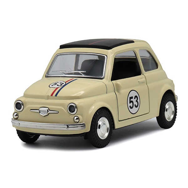 FIAT 500 クラシックモデル（ゼッケン53 / アイボリー）1/32スケール