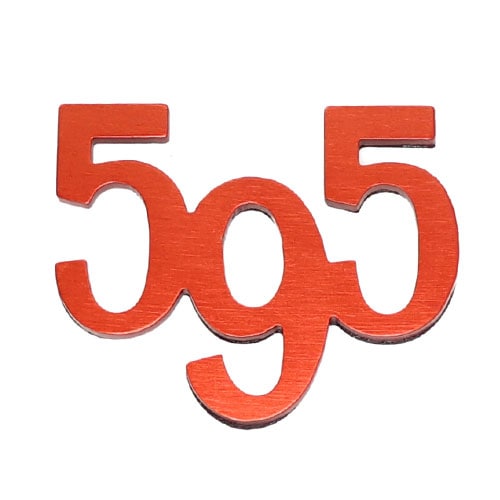 ABARTH 595ロゴプレート(レッド)｜ラテン車の雑貨とパーツ通販 FLATOUT