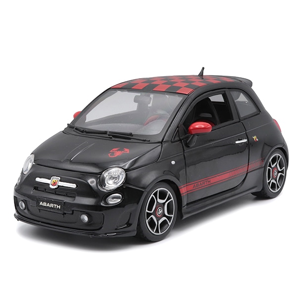 フィアット 500 ABARTH ミニカー　ブラーゴ　Bburago　1/18 ABARTH 純正 500 1/18スケール ミニカー Burago ブラック×レッド