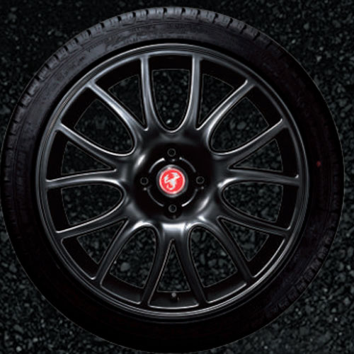 ABARTH 595/695 純正 17インチアロイホイール ブラック アバルト