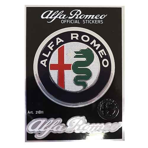 Alfa Romeo 純正 ステッカーセット【ニューエンブレム&ロゴ】｜ラテン