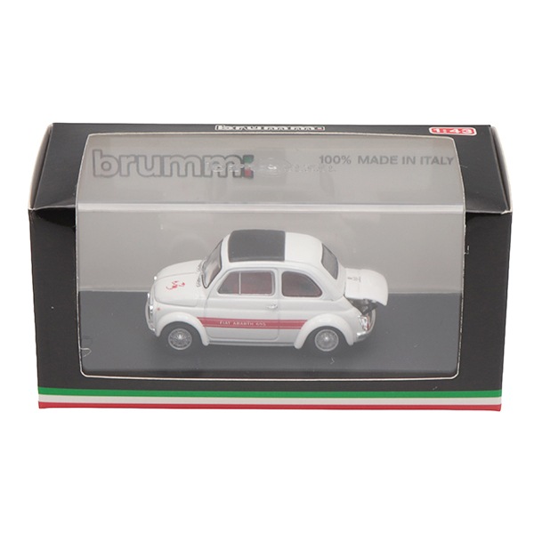 FIAT ABARTH 695 SS Assetto corsa 1968 Bianco Interno rosso-avorio 1/43�������� �ߥ˥��� brumm