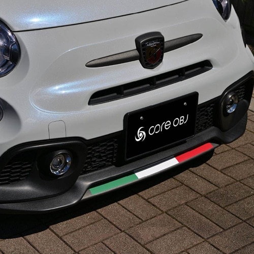 ◆新品◆ABARTH 595 695◆カーボンフロントリップカバー◆トリコロール ◇新品◇ABARTH 595 695◇カーボンフロントリップカバー