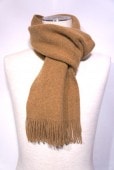 GILBERT WILSON OF HAWICK PLAIN WARP KNIT SCARF -DRIFTWOOD- FULW300800