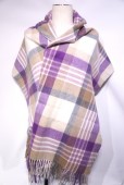 HIGHLAND TWEEDS NEW STOLE 50x185 -S0420 NEW SHAM LILIC-
