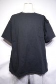 GOOD WEAR JAPAN CUSTOM OVER DYE SS CREW NECK POCKET TEE BIG -BLACK-