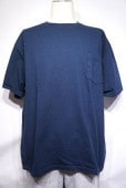 GOOD WEAR JAPAN CUSTOM OVER DYE SS CREW NECK POCKET TEE BIG -NAVY-