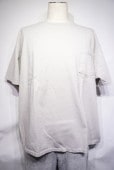 GOOD WEAR JAPAN CUSTOM OVER DYE SS CREW NECK POCKET TEE BIG -PALE GREY-