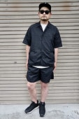 SHELTECHۡSET UPSNAP SHIRT TAC SHORTS -BLACK-