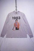 SCREEN STARSMICHAEL JACKSON 1983 LONG SLEEVE TEE -GREY-