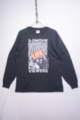 ONEITALIFE 3D MOVIE LONG SLEEVE TEE -BLACK-