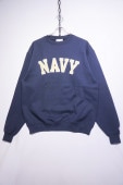 CHAMPION NAVY CREW NECK SWEAT -NAVY-