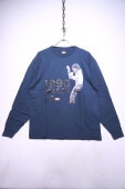 SCREEN STARSLIFE MICHAEL 1990 MARCH 07 LS TEE -NAVY-