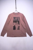 SCREEN STARSMICHAEL MADONNA 1991 07 LS TEE -MARRON-