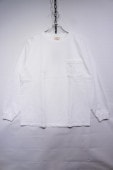 GOOD WEAR JAPAN CUSTOM LONG SLEEVE POCKET TEE -WHITE-