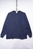 GOOD WEAR JAPAN CUSTOM LONG SLEEVE POCKET TEE -DEEP NAVY-