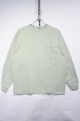 GOOD WEAR JAPAN CUSTOM LONG SLEEVE POCKET TEE -SMOKY SAGE-