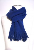 GILBERT WILSON OF HAWICK PLAIN WARP KNIT SCARF -REGATTA- FULW300800