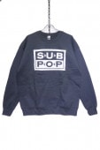 MUSICSUB POP LOGO BIG SWEAT -BLACK-