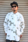 ARMY TWILLSNOW CAMO SHIRT -WHITE- AM-22AW7009-