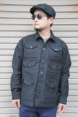 SUGARCANEPOCKET COVERALL JACKET -BLACK- SC15089