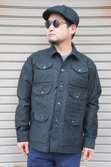 SUGARCANE】POCKET COVERALL JACKET -BLACK- SC15089 | 【ALL