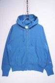 CHAMPION REVERSE WEAVE FULL ZIP SWEAT HOODED PARKA -INC BLUE- C3-W103