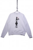 8 BALL BANKCY CREW NECK SWEAT BOM HUGGER -GREY-