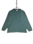 GOOD WEAR JAPAN CUSTOM LONG SLEEVE POCKET TEE -JUNGLE GREEN-