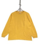 GOOD WEAR JAPAN CUSTOM LONG SLEEVE POCKET TEE -PERSIMMON-