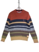 SCOTCH & SODAMULTI BORDER SWEATER -MULTI- 292-65419