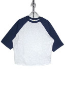 SCREEN STARS RAGLAN HALF SLEEVE RELUX TEE -NAVY OATMEAL-