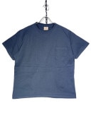 GOOD WEAR JAPAN CUSTOM OVER DYE SS CREW NECK POCKET TEE -CHACOAL-