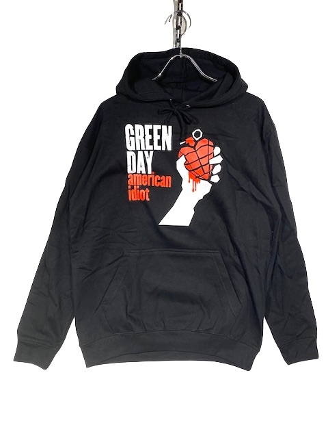 MUSIC GREEN DAY HOODIE SWEAT AMERICAN IDIOT -BLACK-