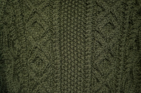 INVERALLAN 3A BUTTON DOWN CARDIGAN -OLIVE-