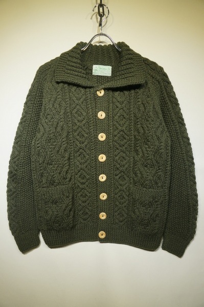 INVERALLAN 3A BUTTON DOWN CARDIGAN -OLIVE-