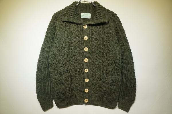 INVERALLAN 3A BUTTON DOWN CARDIGAN -OLIVE-