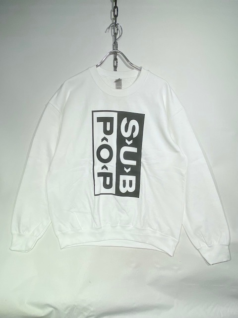 MUSICSUB POP LOGO SWEAT -WHITE-